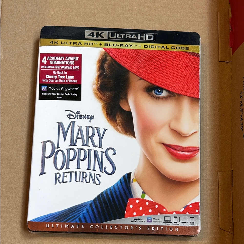 Disney Mary Poppins Returns 4K Ultra HD Blu-ray Steelbook